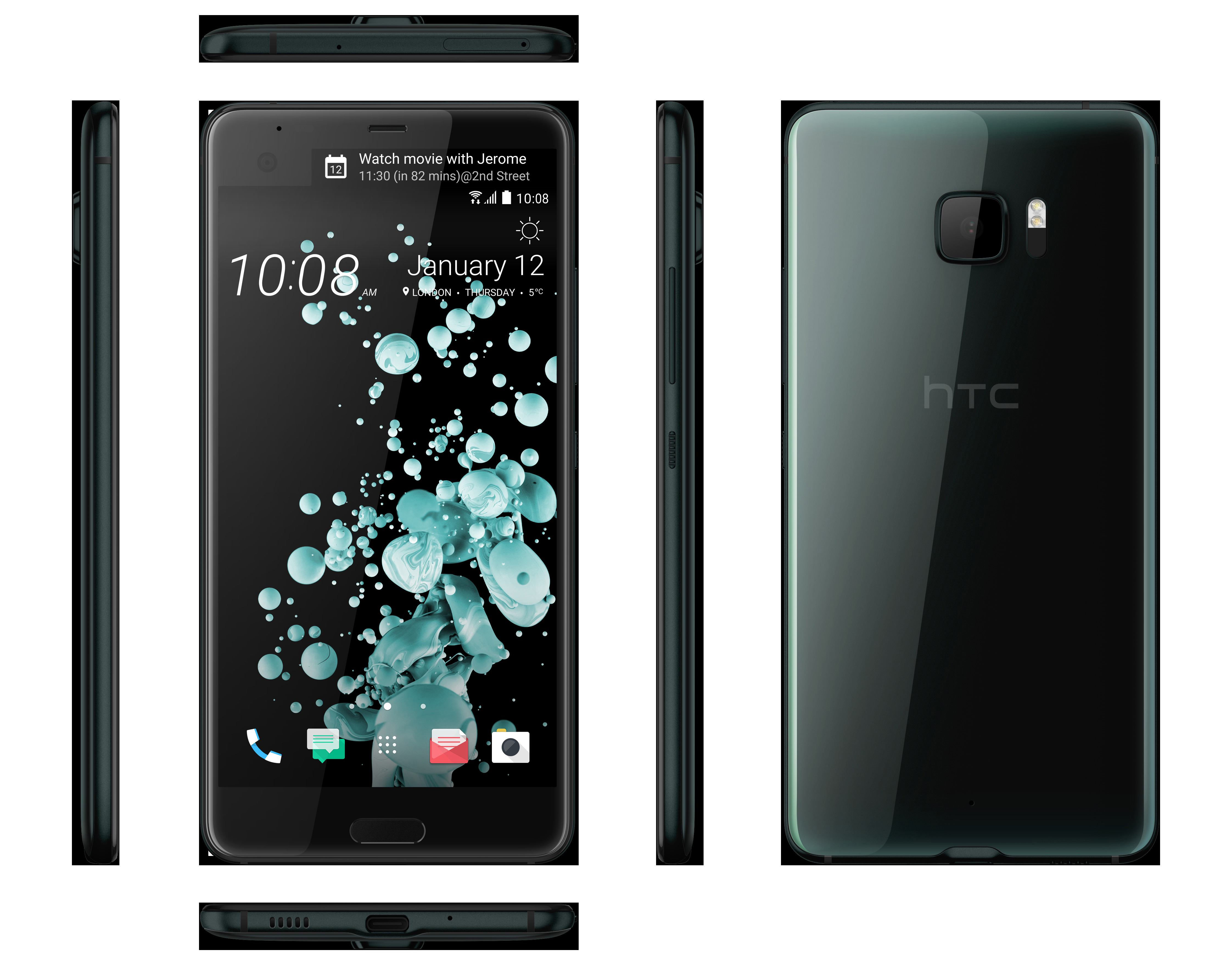 HTC U Ultra Sapphire Edition  128 GB Schwarz