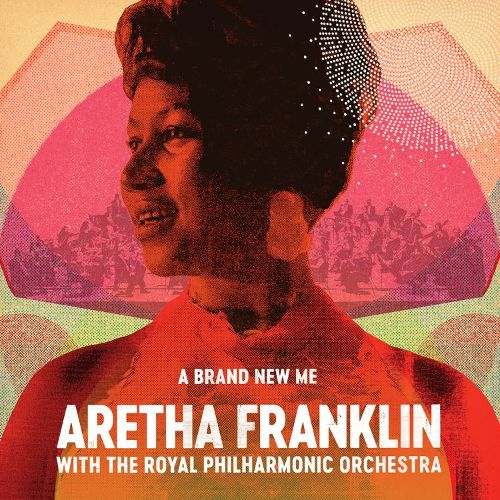 Aretha Franklin album borítója. Az arc a középpontban van. Színes háttér körökkel.