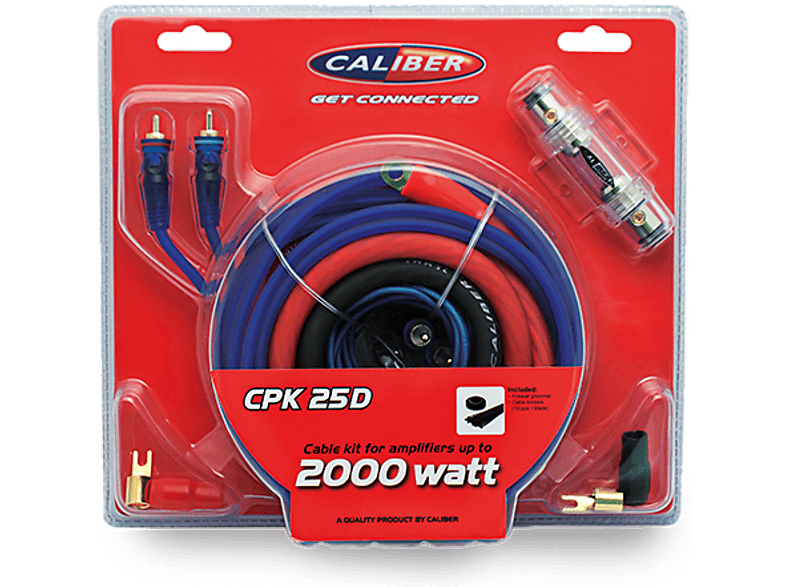CALIBER Kabelkit voor autoversterker 2000 W (CPK25D)