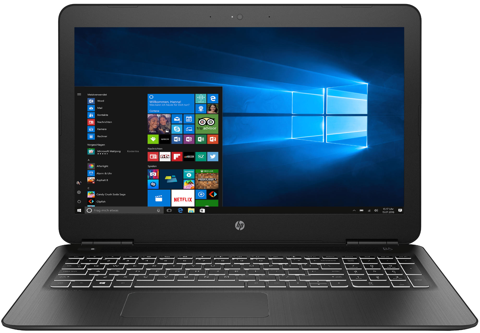 HP Pavilion 15-bc330ng - 15,6 Zoll - Intel® Core™ i5 i5-7200U - 8 GB - 1 TB - NVIDIA GeForce® GTX 950 - Windows 10 Home (64 Bit)