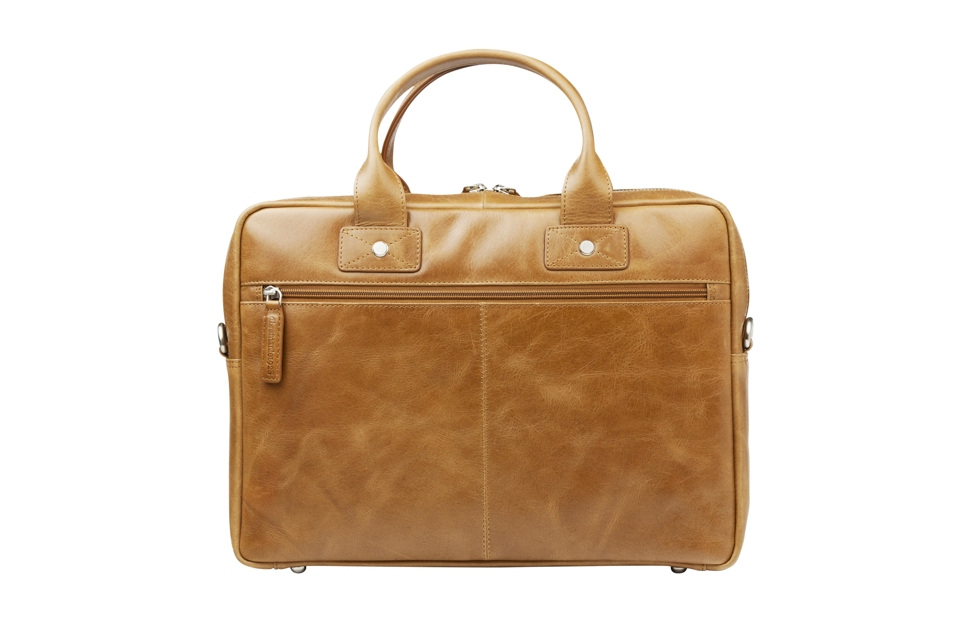DBRAMANTE Helsingborg Notebooktasche Aktentasche für Universal Echtleder, Tan