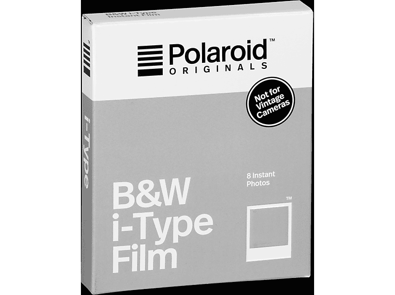 Polaroid Sofortbildfilm B&W i-Type Film für 8 Fotos