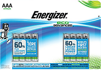 ENERGIZER Energizer EcoAdvanced - Batterie AAA - 8 Pezzi - Batteria AAA