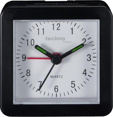 TECHNOLINE GEN SCS Kvarc ébresztőóra, fekete