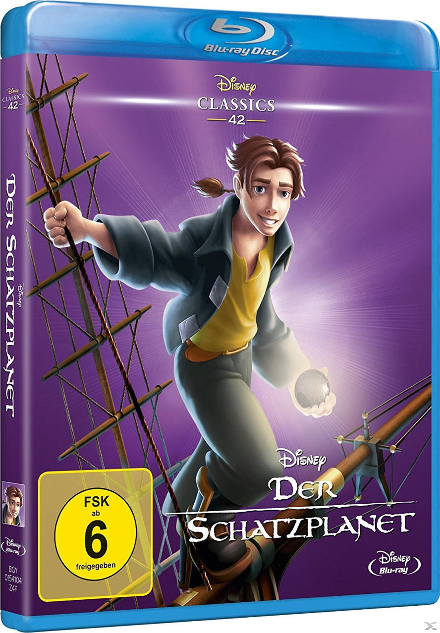 Blu-ray von Disneys 'Der Schatzplanet'. Ein animierter Junge auf dem Cover.