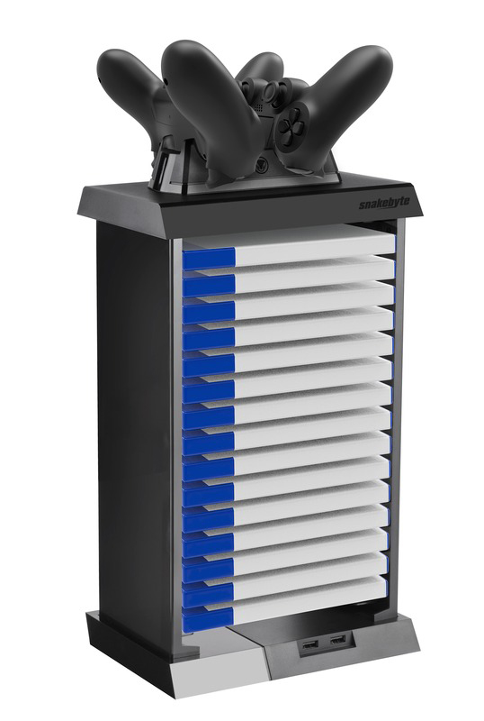 SNAKEBYTE PS4 Charge Tower Pro - Accessoires pour PS4 (Noir)