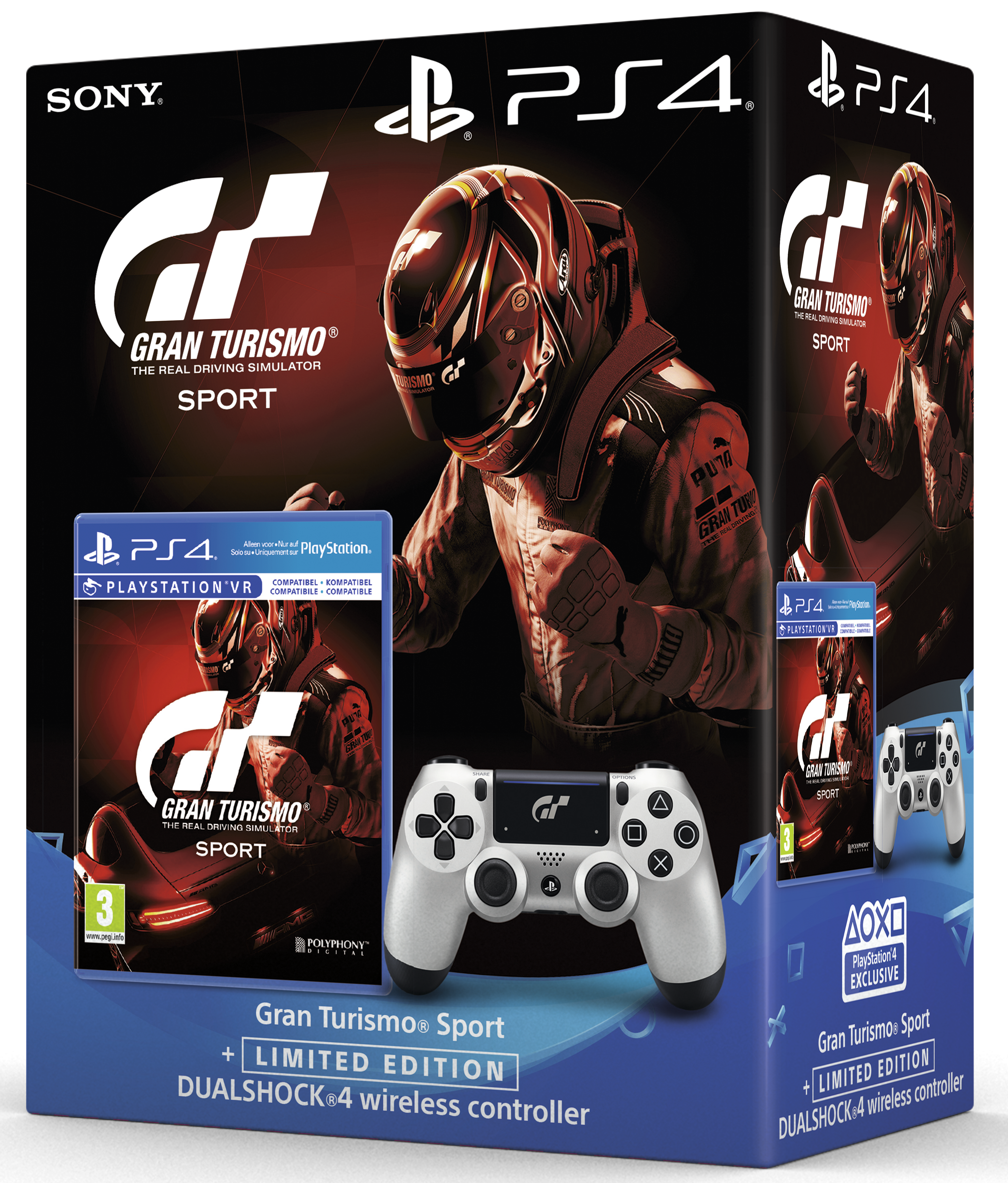 Gran Turismo Sport avec Limited Edition DUALSHOCK 4 Manette GT Sport -  - 