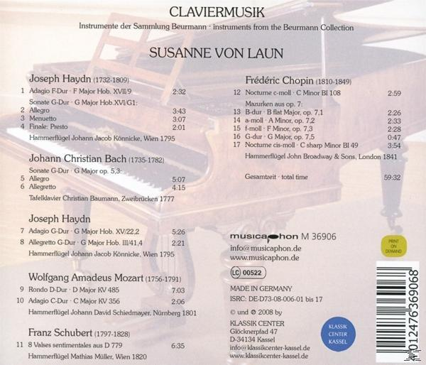 Susanne Von Laun - Claviermusik - Instrumente der Sammlung Beurmann  - (CD)