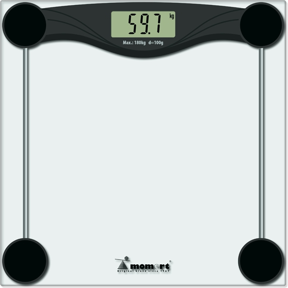 MOMERT 5873 Üveg személymérleg, 180kg