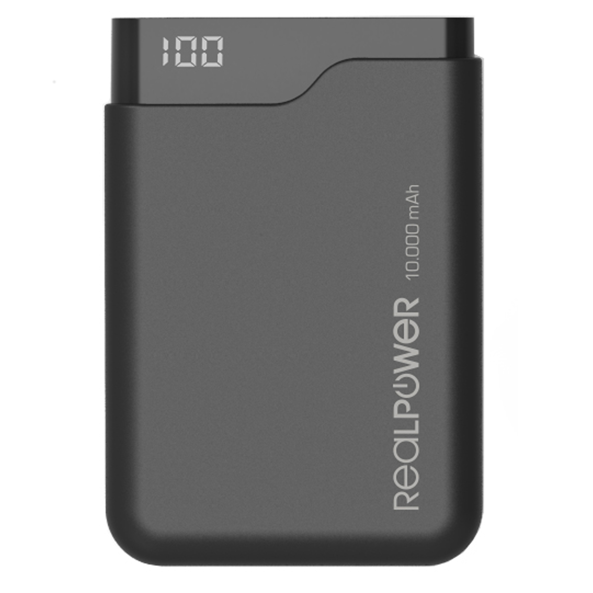 REALPOWER PB-10000C Powerbank 10000 mAh Schwarz