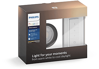 PHILIPS HUE Hue Milliskin Spotlamp Vierkant 5.5 W inclusief Dimmer Aluminium