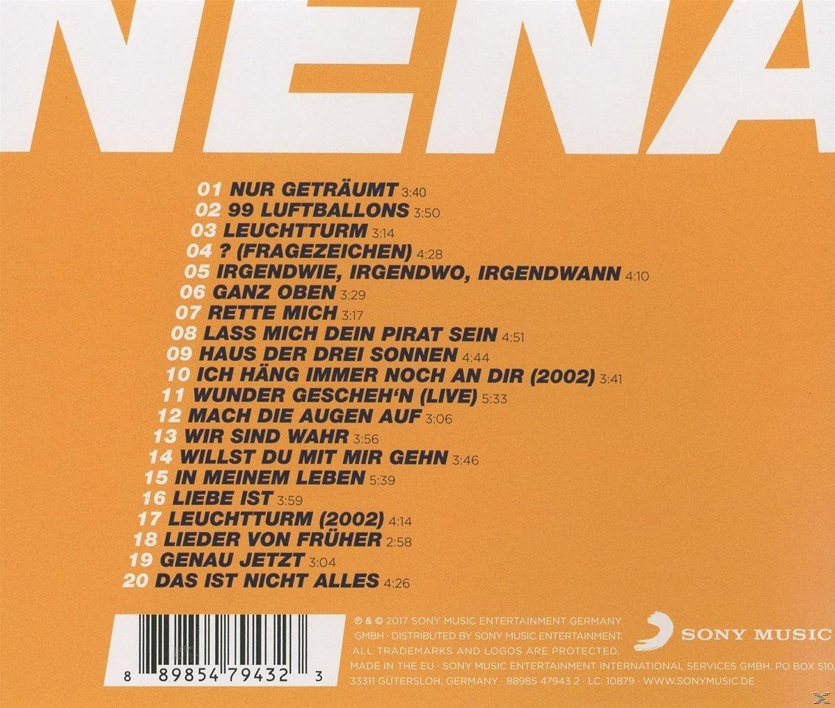 CD-Rückseite mit Titelliste in weißer Schrift auf orangefarbenem Hintergrund.