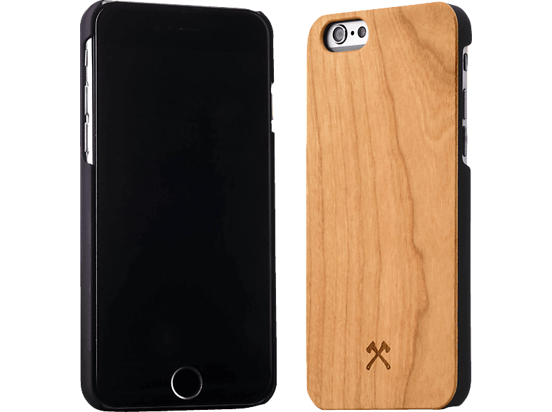 WOODCESSORIES EcoCase Classic, Backcover, Apple, iPhone 6, iPhone 6s, Kirsch/Schwarz