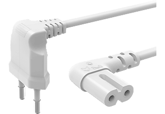 HAMA Stroomkabel 90° hoek Wit 1,5 meter - 137226