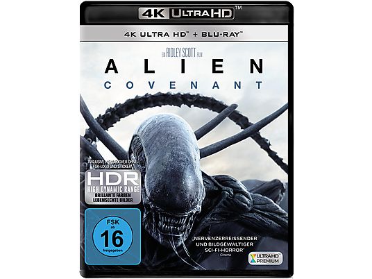  ALIEN COVENANT 4K Fantascienza 4K Ultra HD Blu-ray + Blu-ray