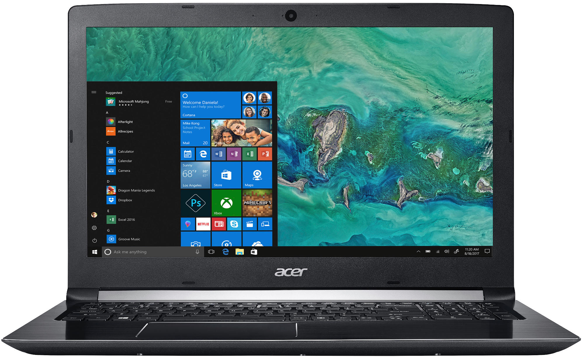 ACER Aspire 5 (A515-51G-8107) - 15,6 Zoll - Intel® Core™ i7 i7-8550U - 8 GB - 128 GB - Windows 10 Home (64 Bit)