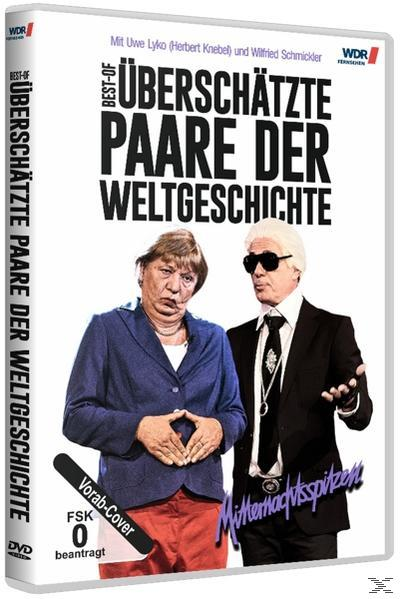 DVD-Hülle mit zwei Personen, Text 'ÜBERSCHÄTZTE PAARE DER WELTGESCHICHTE' und 'BEST-OF'.