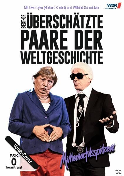 Filmcover mit zwei Personen. Text: Best of, Überschätzte, Paare der Weltgeschichte. WDR Fernsehen Logo.