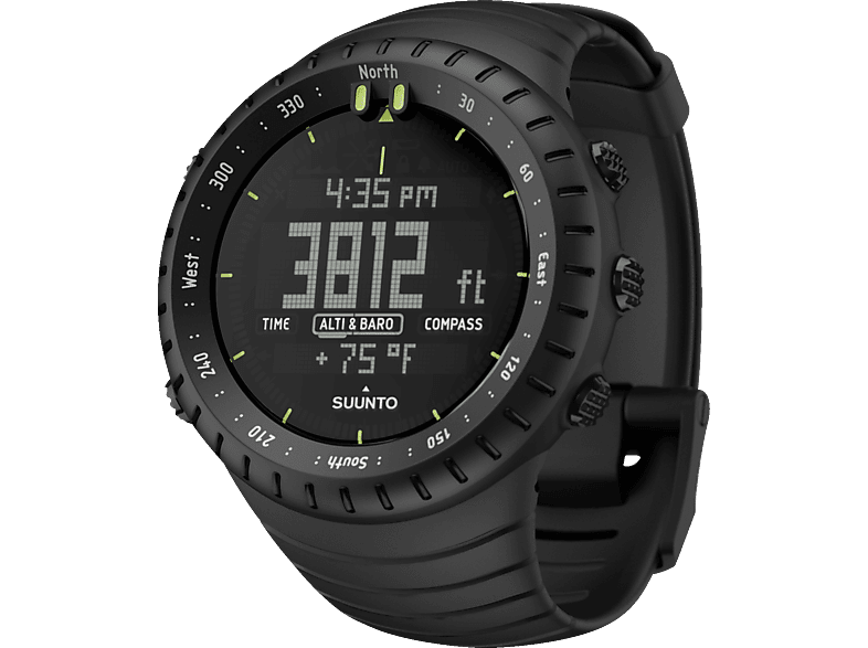 SUUNTO Core All Black Sportuhr Glasfaserverstärktes Polyamid Elastomer, -, Schwarz