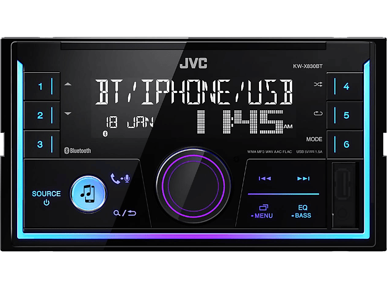 JVC Autoradio Bluetooth USB (KW-X830BT)