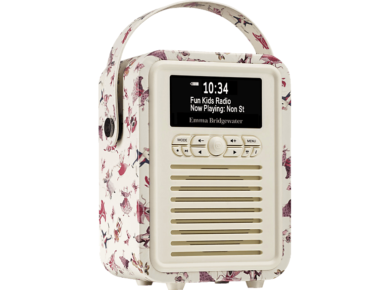 VQ Retro Mini Radio, digital, DAB, DAB+, FM, Mehrfarbig