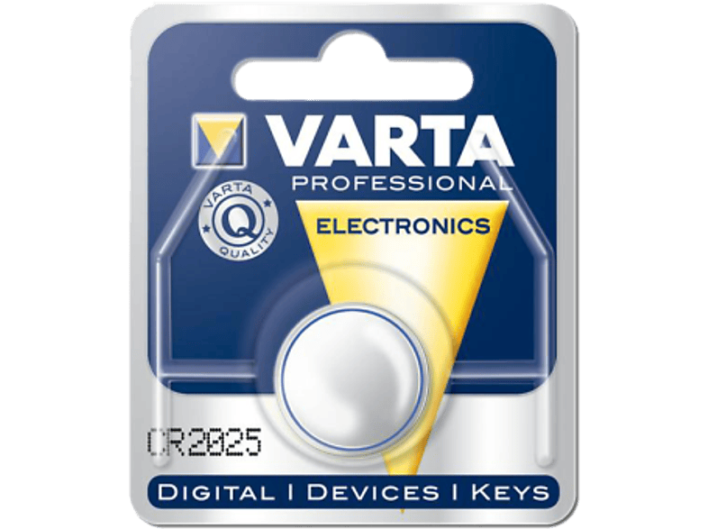 Varta Knopfzelle CR2025; Knopfzellenbatterie
