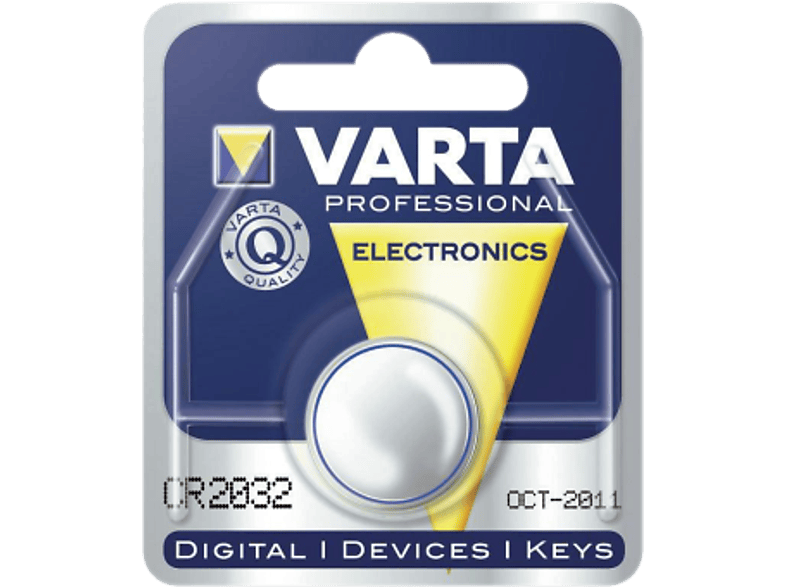 Varta Knopfzelle CR2032; Knopfzellenbatterie