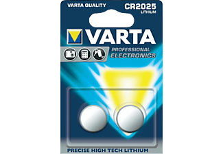 VARTA CR2025 ELECTRONICS LITHIUM 2PCS - Knopfzelle (Silber)