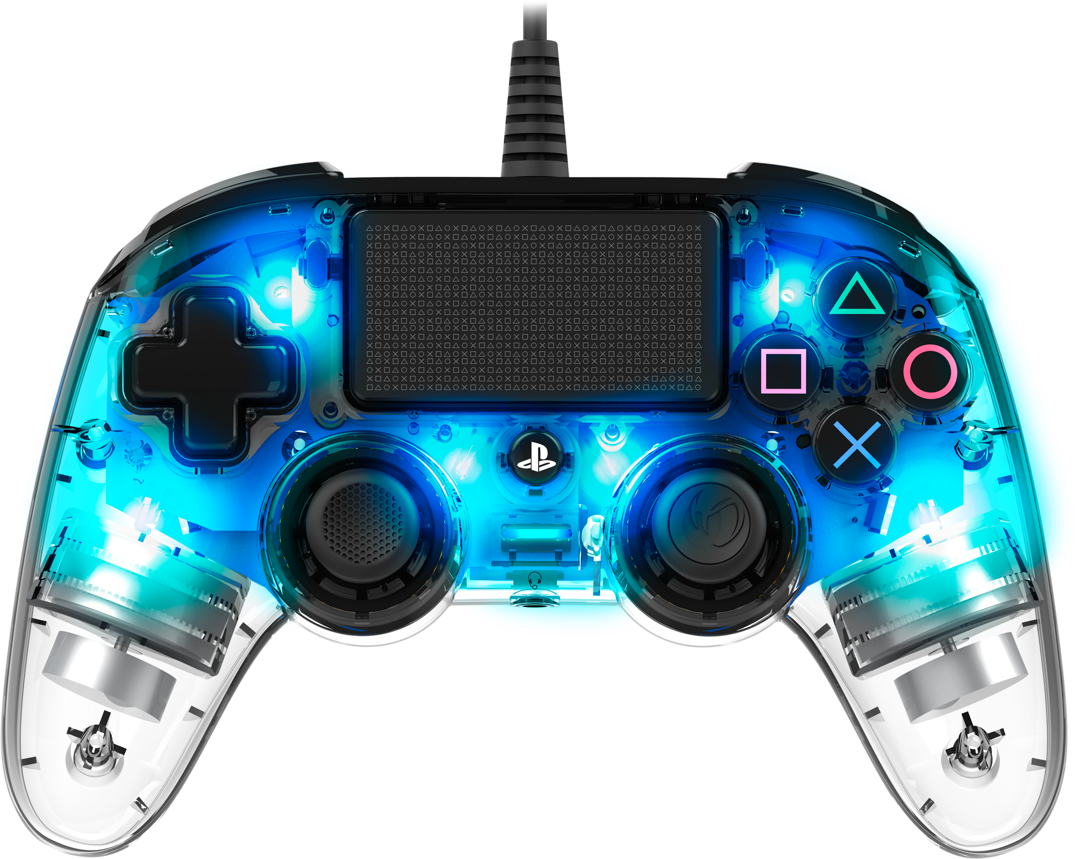 Nacon Wired Compact Controller Led-blauw afbeelding