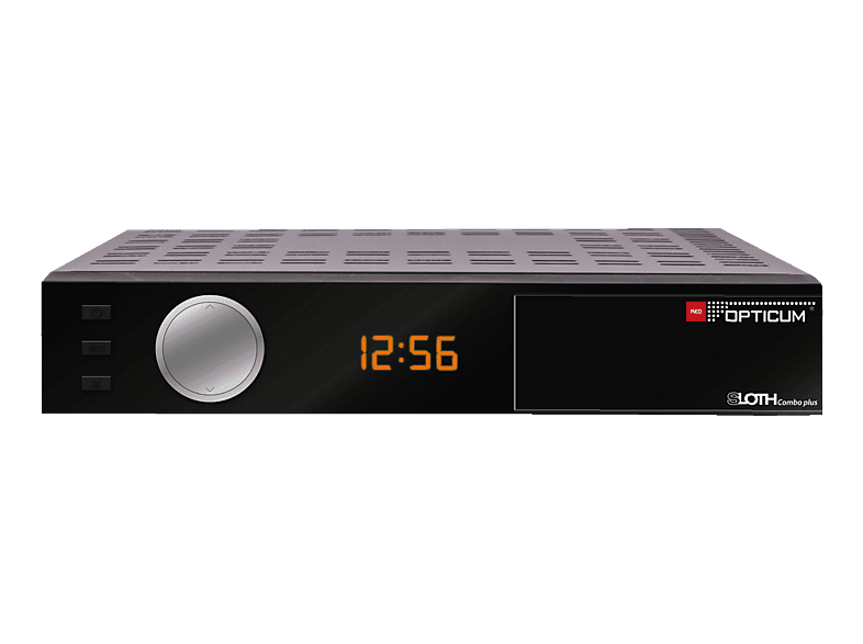 RED OPTICUM Sloth Combo Plus Mini - Receiver voor DVB-S2, DVB-C en DVB-T2 met PVR opnamefunctie - Full HD-ontvanger met LED-display, HDMI, S/PDIF, Ethernet, USB 2.0, IR-sensor - 12V voeding