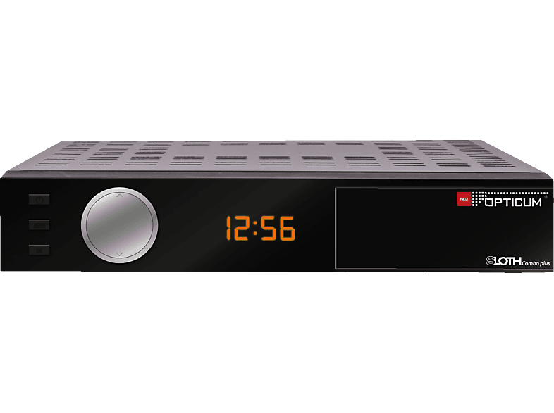 OPTICUM RED Sloth Combo Plus PVR Combo Receiver (HDTV, PVR-Funktion, Twin Tuner, DVB-T2 HD, DVB-C, DVB-C2, DVB-S, DVB-S2, Schwarz)