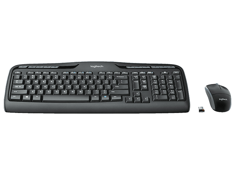 LOGITECH MK330 Kabelloses Tastatur-Maus-Set, DEU (Qwertz), Schwarz; Kabelloses Tastatur-Maus Set — Foto 5 von 5
