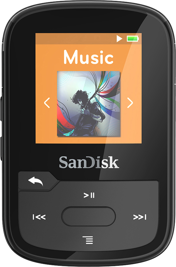 SANDISK Clip Sport Plus Mp3-Player (16 GB, Schwarz)