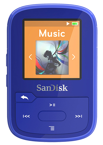 SANDISK Clip Sport Plus Mp3-Player (16 GB, Blau)