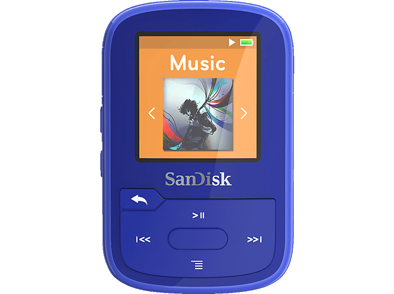 SANDISK Clip GB, Sport (16 Mp3-Player Blau) Plus