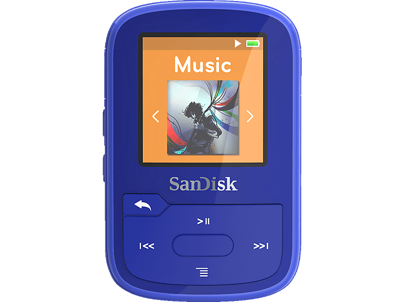 Mp3-Player GB, Plus Sport (16 Blau) Clip SANDISK