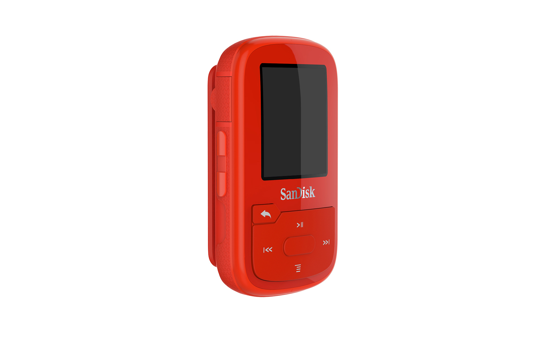 SANDISK Clip Sport Plus - MP3 Player (16 GB, Rot)