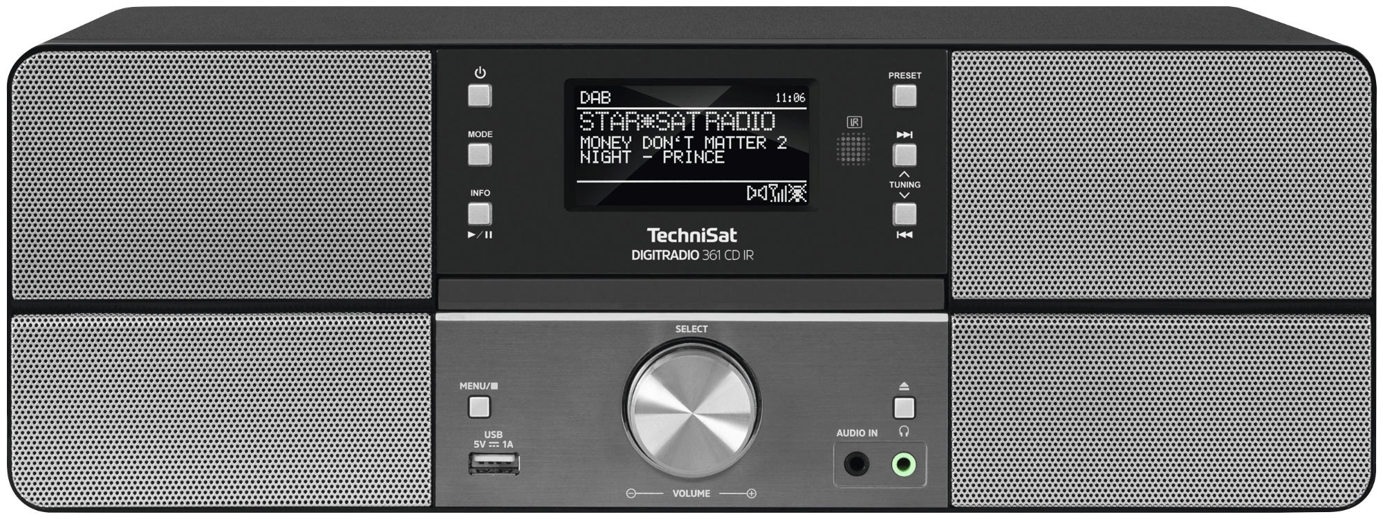 TECHNISAT DIGITRADIO 361 CD IR Internetradio, Anthrazit