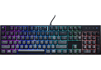 COOLER MASTER COOLERMASTER MasterKeys Lite L RGB - Gaming tastiera - 24-tasto anti-ghosting - Nero - Tastiera di gioco, Connessione con cavo, QWERTZ, Nero/Colore chiaro: Multicolore