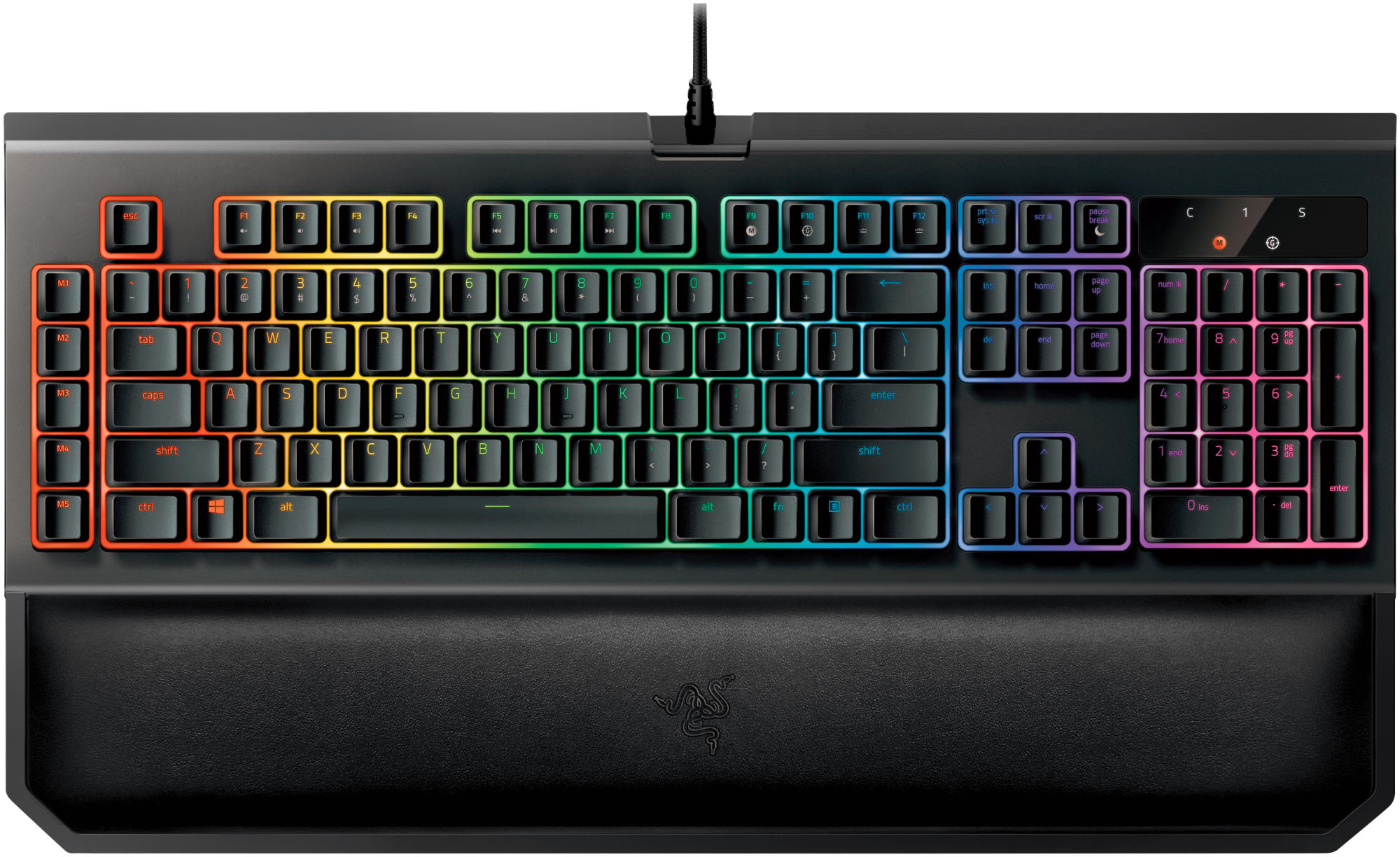 RAZER BlackWidow Chroma V2, Gaming Tastatur, Mechanisch, Razer Green, kabelgebunden, Schwarz