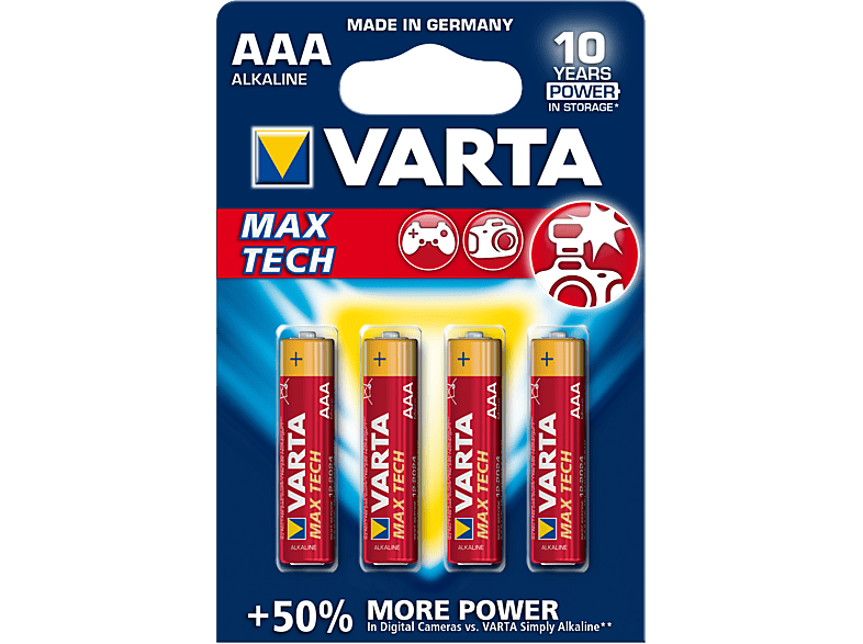 Varta Max Power AAA, 4er Pack; Batterie