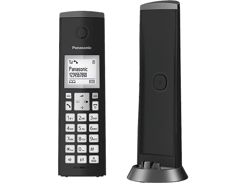 PANASONIC Draadloze telefoon Design KX-TGK210 Zwart Mono