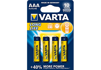 VARTA VARTA LONGLIFE AAA - Blister di 4 - Pila (Oro/Blu)