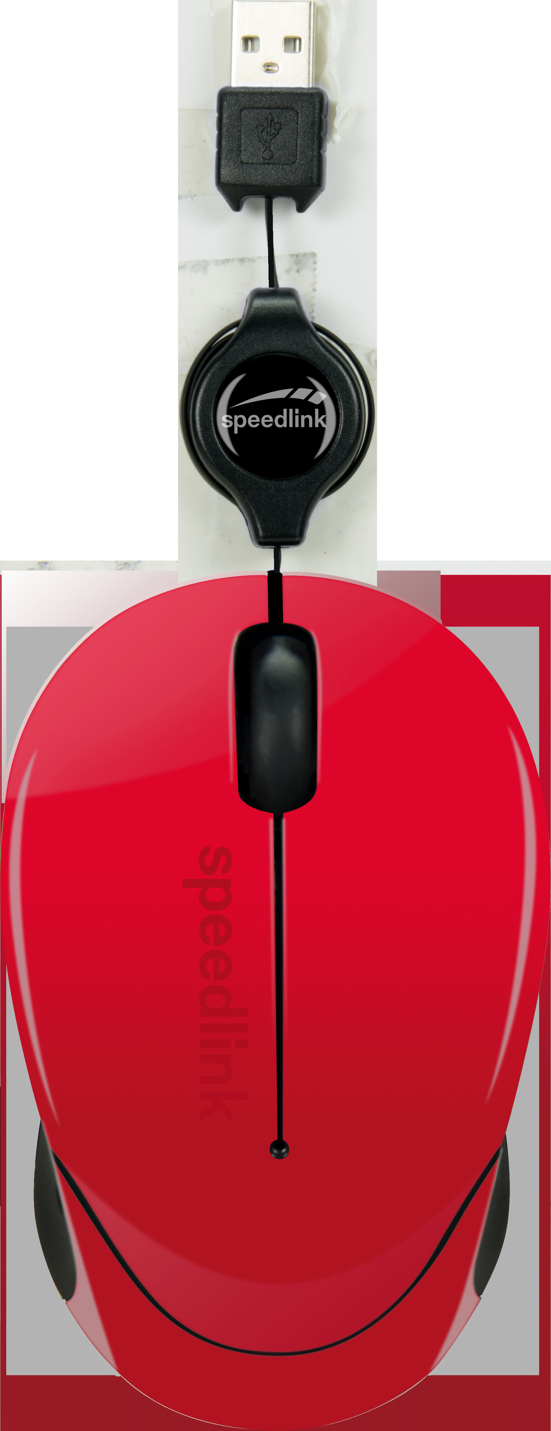 SPEEDLINK BEENIE Mobile USB Maus Maus, Rot
