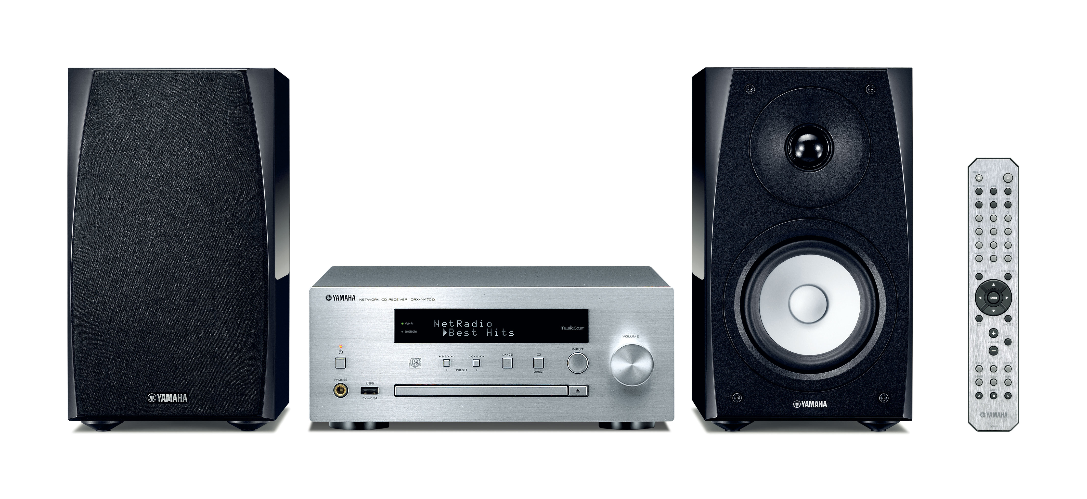 YAMAHA MCR-N570D Kompaktanlage (Schwarz/Silber)