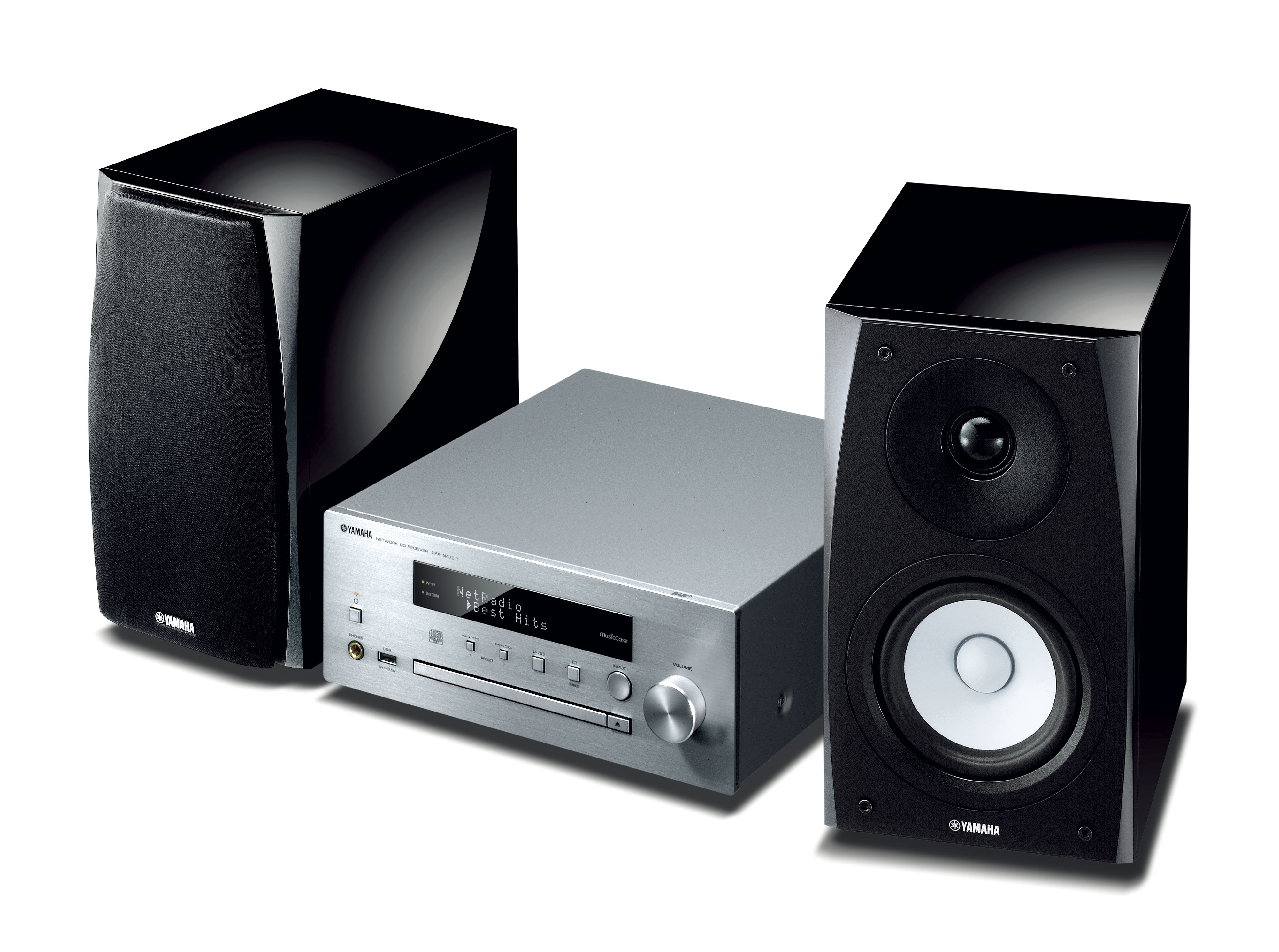 YAMAHA MCR-N570D Kompaktanlage (Schwarz/Silber)