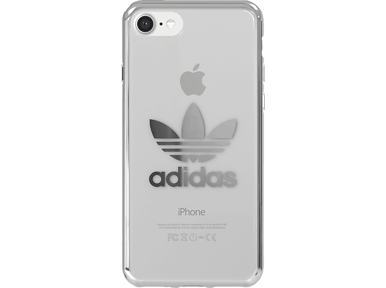ADIDAS Originals Clear Case , Backcover, Apple, iPhone 7, iPhone 8, Thermoplastische Polyurethan, Silber ADIDAS Originals Clear Case , Backcover, Apple, iPhone 7, iPhone 8, Thermoplastische Polyurethan, Silber