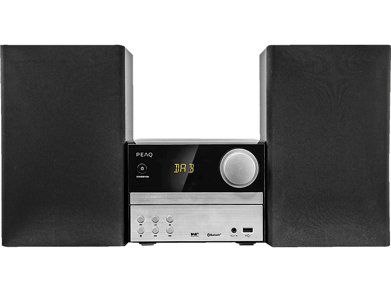 PEAQ Micromuzieksysteem Bluetooth DAB+ (PMS310BT-SL)