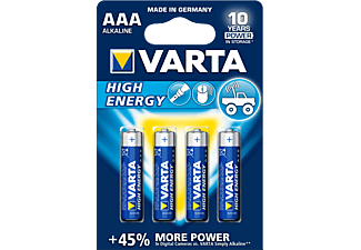 VARTA AAA MICRO ALK/MAN 1.5V 4PCS - Batterien (Blau/Silber)