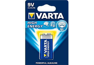 VARTA VARTA High-Energy 9 V - Batteria alcalina - 1 pezzo - Pila (Blu/Argento)